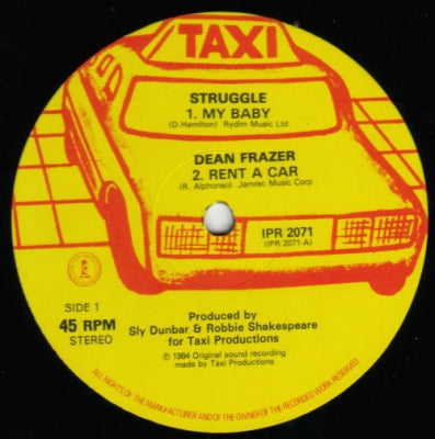 STRUGGLE / DEAN FRAZER / SLY & ROBBIE - My Baby / Rent A Car / Billie Jean