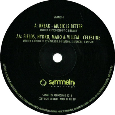 BREAK / FIELDS, HYDRO, MAKO & VILLEM - Music Is Better / Celestine