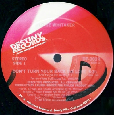 ELOISE WHITAKER - Don't Turn Your Back On Love