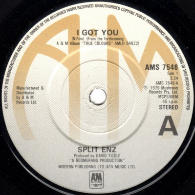 SPLIT ENZ - I Got You