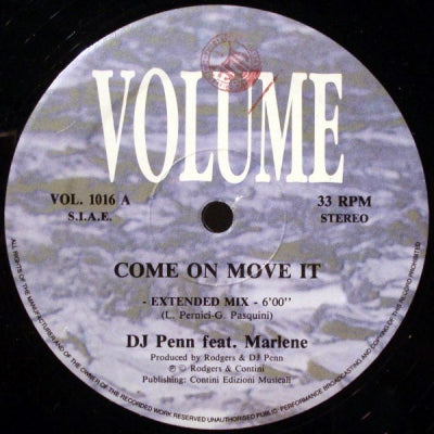 DJ PENN FEAT. MARLENE - Come On Move It