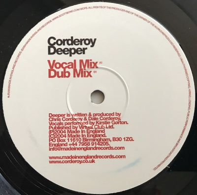 CORDEROY - Deeper