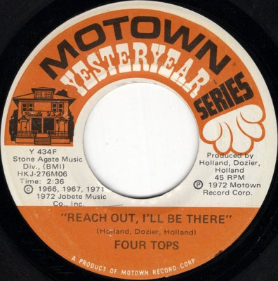 THE FOUR TOPS - Reach Out, I'll Be There / Standing In The Shadows Of Love