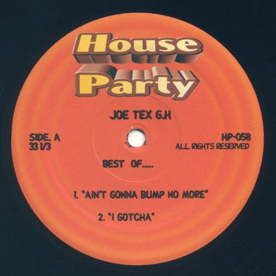 JOE TEX  - Best Of....