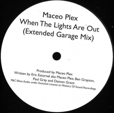 MACEO PLEX - When The Lights Are Out (Extended Garage Mix)