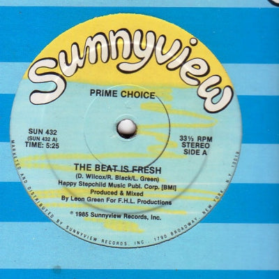 PRIME CHOICE - The Beat Is Fresh