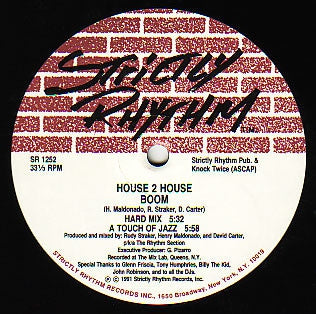 HOUSE 2 HOUSE - Boom / I Need Your Love