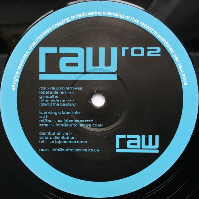 GUY MCAFFER VS. ROWLAND THE BASTARD - RAW10 Remixes