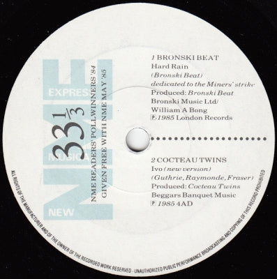 VARIOUS ARTISTS - NME Readers' Poll Winners '84