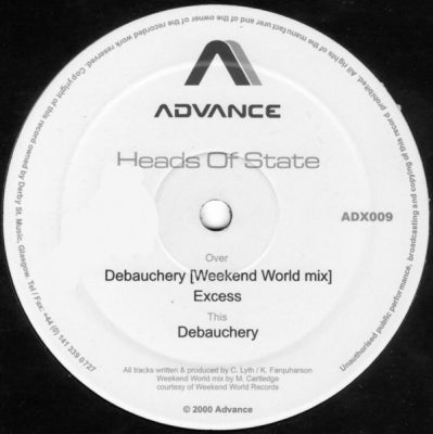 HEADS OF STATE - Debauchery