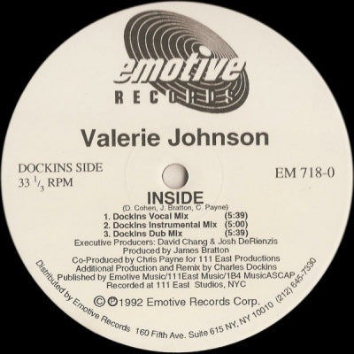VALERIE JOHNSON - Inside