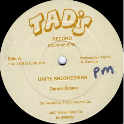 DENNIS BROWN - Unite Brotherman