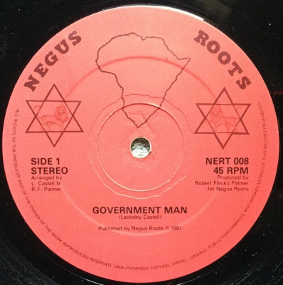 LACKSLEY CASTELL / P. TULLO - Government Man / Straight To The Government