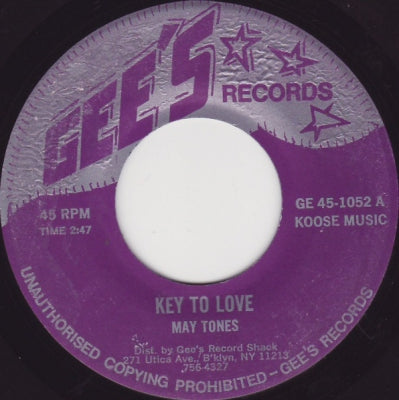 MAY TONES - Key To Love / I'm A Scientist