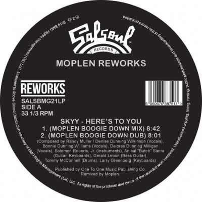 SKYY / THE SALSOUL ORCHESTRA - Here's To You / Ooh I Love It (Moplen Reworks)