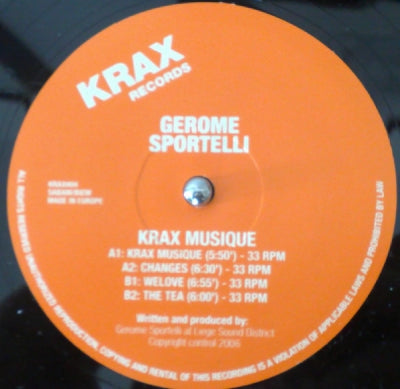 GEROME SPORTELLI - Krax Musique