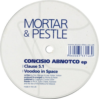 MORTAR & PESTLE - Concisio Abnotco EP