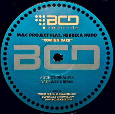 M&C PROJECT FEAT. REBBECA RUDD - Coming Back