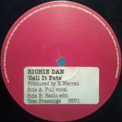 RICHIE DAN - Call It Fate