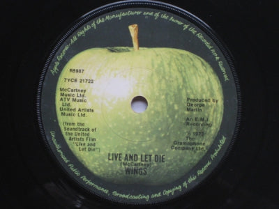 WINGS - Live And Let Die