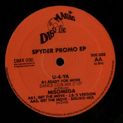 U-4-YA / MISOMEGA - Spyder Promo E.P.