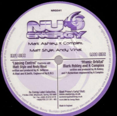 MARK ASHLEY AND K COMPLEX / MATT STYLE AND ANDY VINAL - Atomic Orbital / Loosing Control (Freeform Edit)