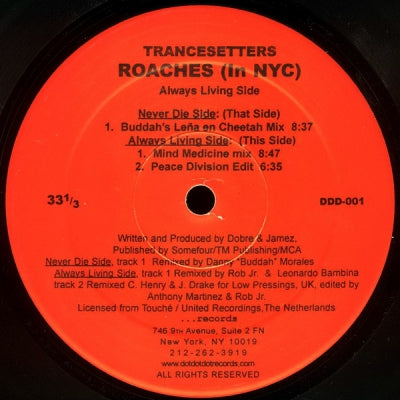 TRANCESETTERS - Roaches (In NYC)