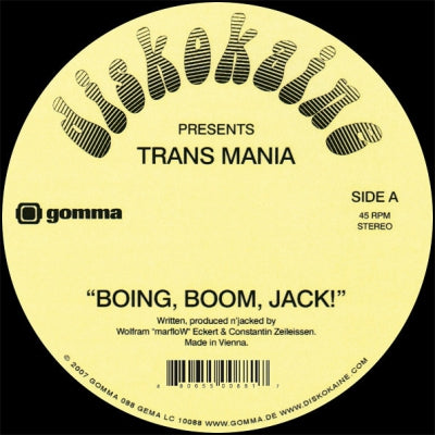 DISKOKAINE PRESENTS TRANS MANIA - Boing, Boom, Jack!