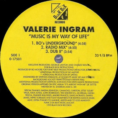 VALERIE INGRAM - Music Is My Way Of Life