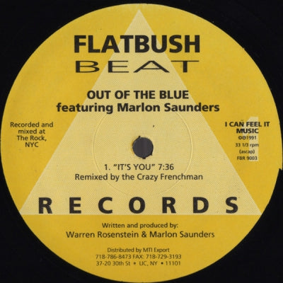 OUT OF THE BLUE FEATURING MARLON SAUNDERS - It's You / Wishing On A Star