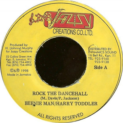 BEENIE MAN / HARRY TODDLER / OLD 'D' - Rock The Dancehall / Woman A Temp Mi