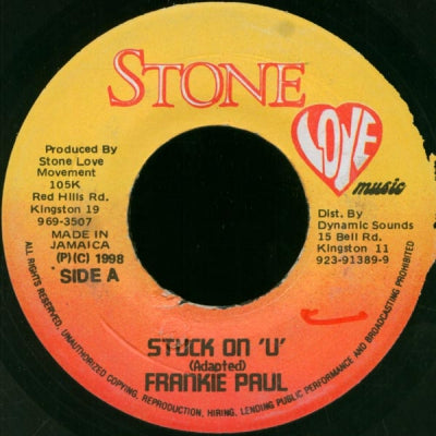 FRANKIE PAUL / RAZOR - Stuck On 'U' / Why