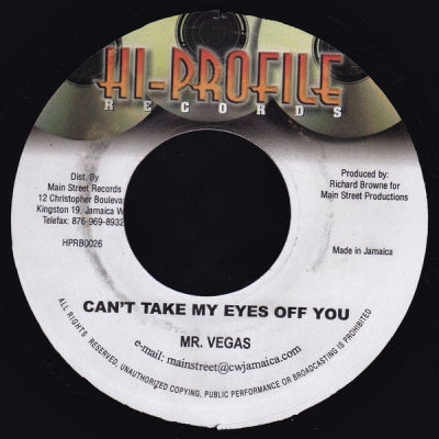 MR. VEGAS - Can't Take My Eyes Off You