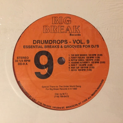 VARIOUS - Drumdrops Vol. 9 (Essential Breaks And Grooves For DJ's)