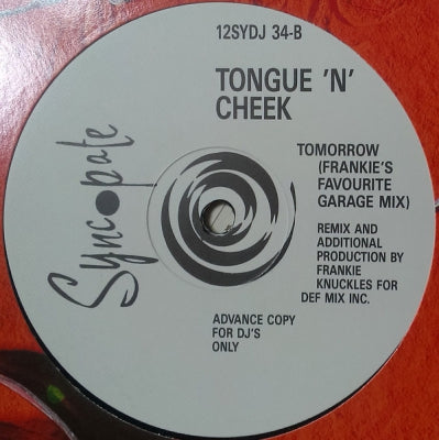 TONGUE 'N' CHEEK - Tomorrow