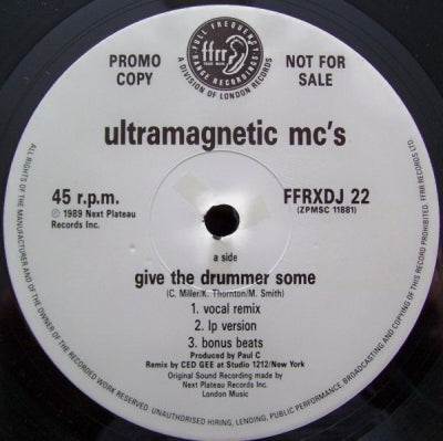 ULTRAMAGNETIC MC'S - Give The Drummer Some