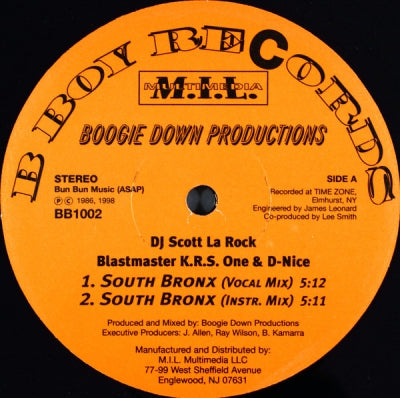 BOOGIE DOWN PRODUCTIONS - South Bronx / The P Is Free