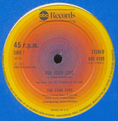 THE FOUR TOPS - For Your Love