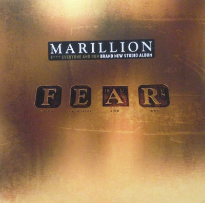 MARILLION - FEAR (F*** Everyone And Run)