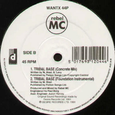 REBEL MC FEATURING TENOR FLY & BARRINGTON LEVY - Tribal Base