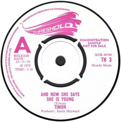 TIMON - And Now She Says She Is Young