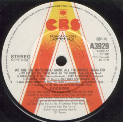 ROCKERS FEATURING JOHN COGHLAN, CHAS HODGES, PHILIP LYNOTT AND ROY WOOD - We Are The Boys!