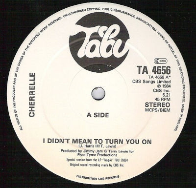 CHERRELLE - I Didn't Mean To Turn You On