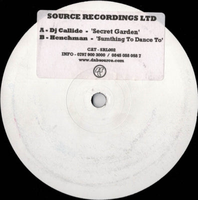 DJ CALLIDE / HENCHMAN - Secret Garden / Sumthing To Dance To
