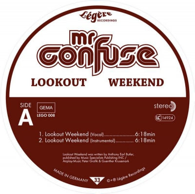 MR. CONFUSE - Lookout Weekend