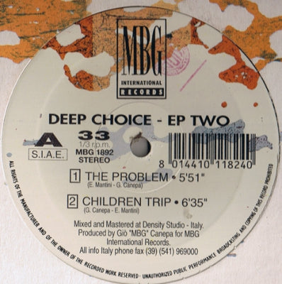 DEEP CHOICE - EP Two