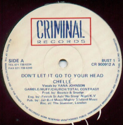 CHELLé / THE INMATES - Don't Let It Go To Your Head / Electro Techno
