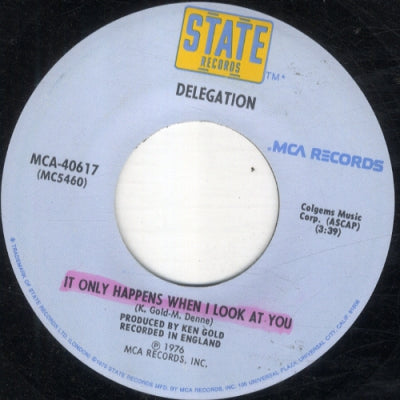 DELEGATION - The Promise Of Love / It Only Happens When I Look At You