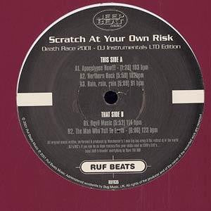 JEEP BEAT COLLECTIVE - Scratch At Your Own Risk - Death Race 2001 - DJ Instrumentals (Ltd Edition)