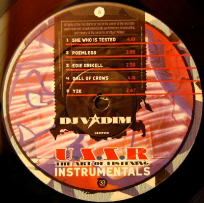 DJ VADIM - U.S.S.R Art Of Listening-Instrumentals